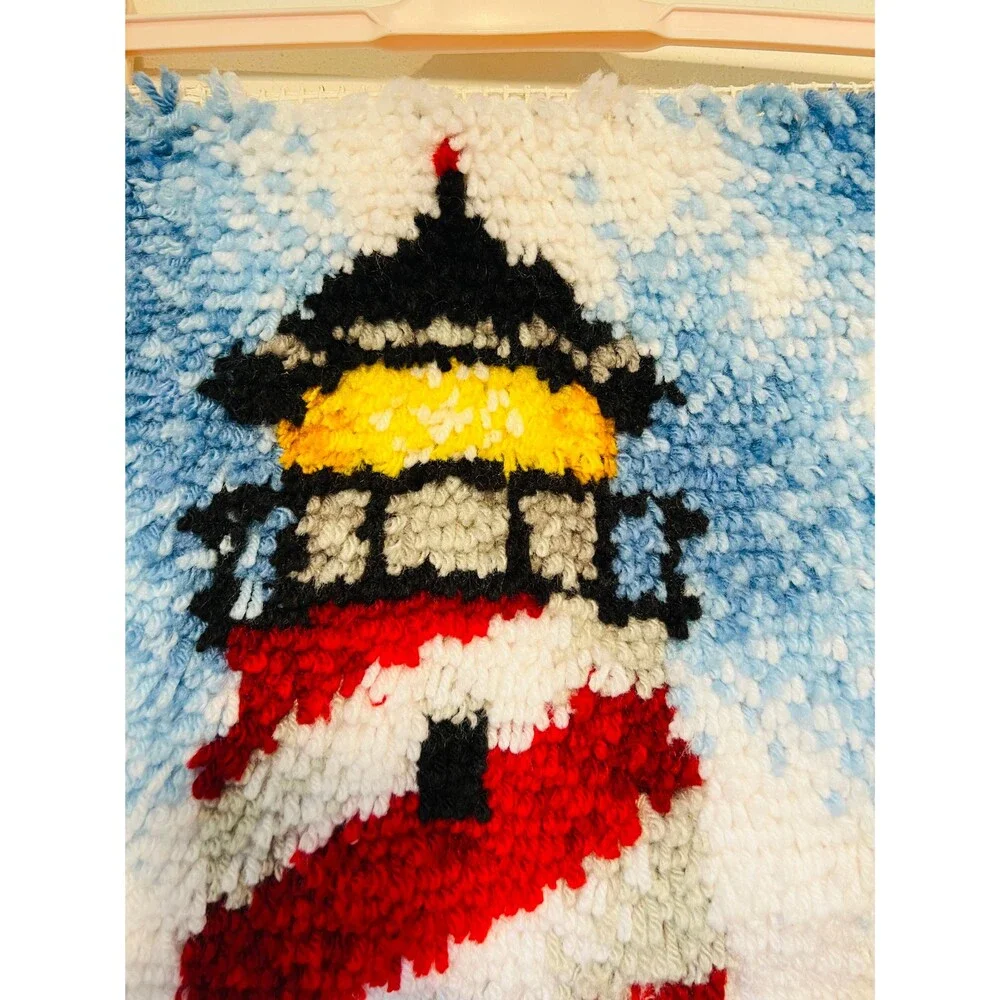 Lighthouse Fiber Art, Hook and Latch Lighthouse
